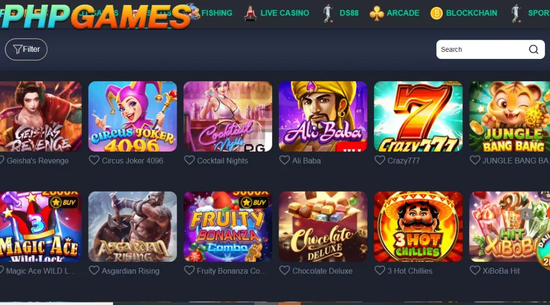 A variety of outstanding games PHPGAMES Slot