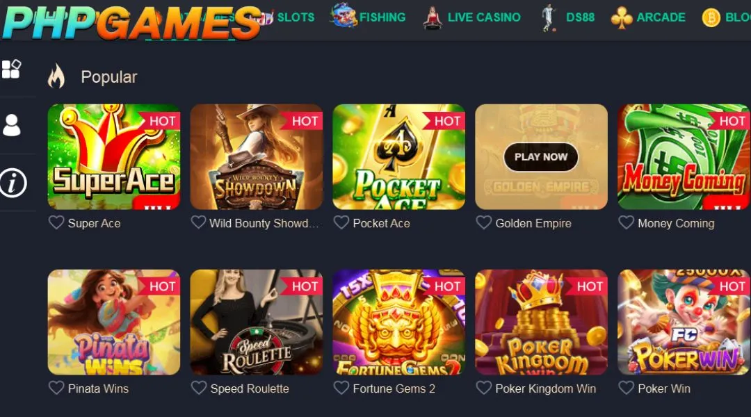 There are many exciting games on the reputable PHPGAMES platform